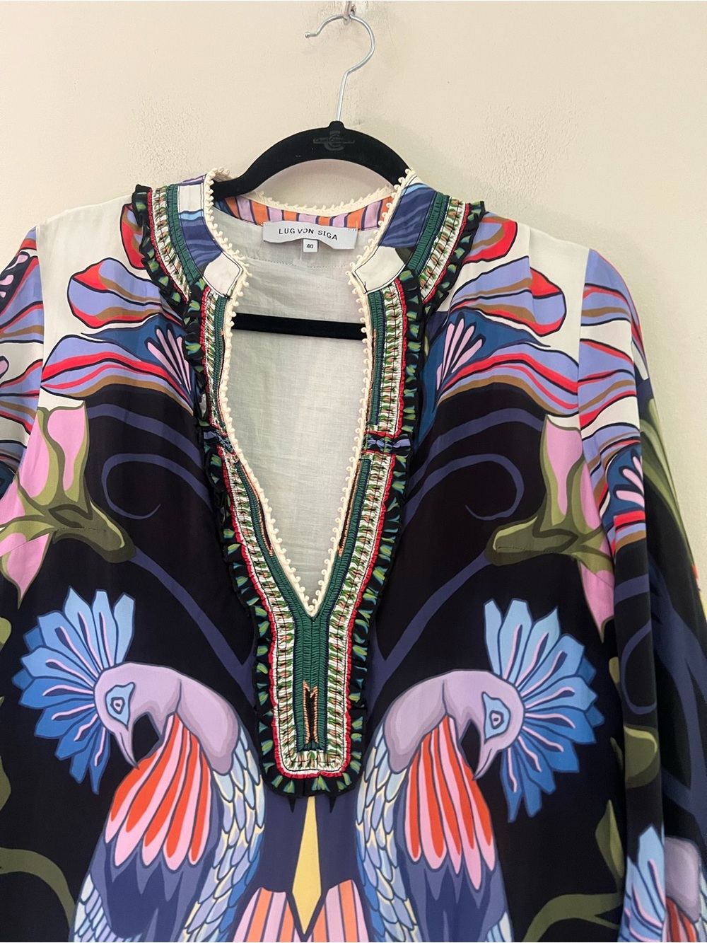 Lug Von Siga woman’s Lila black Multicolored maxi dress - Picture 9 of 16